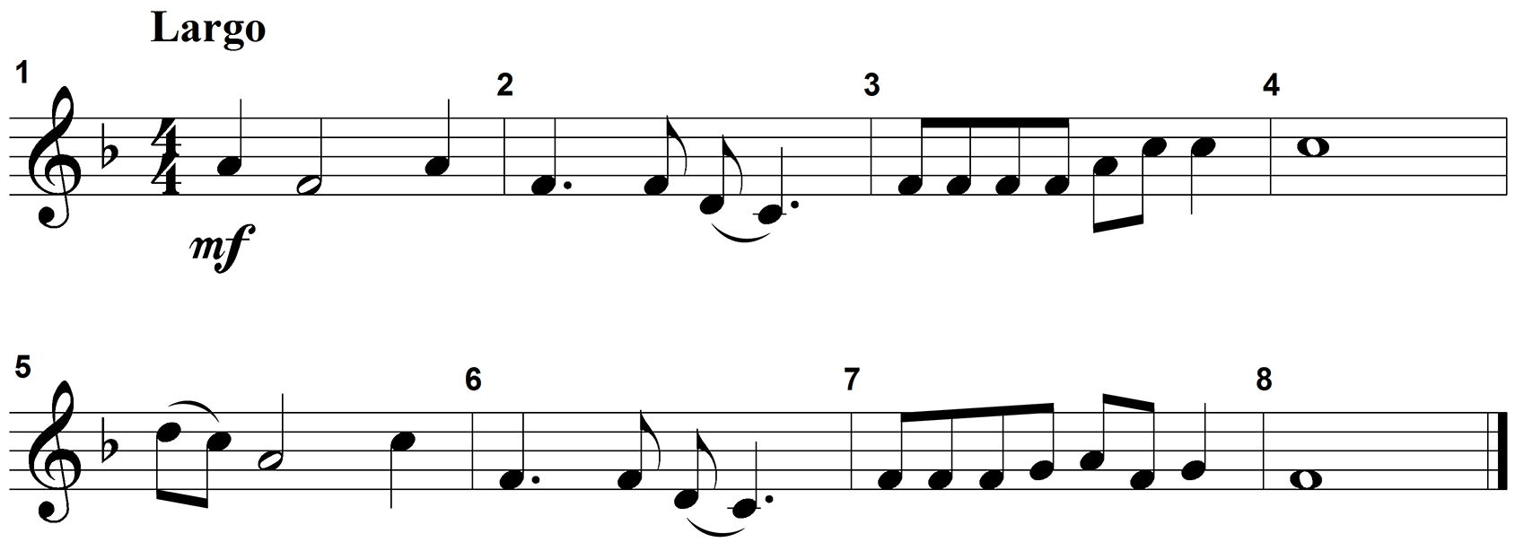 Swing Lo, Sweet Chariot score excerpt